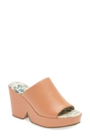 CECELIA NEW YORK FROST WEDGE SLIDE SANDAL