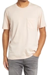 Billy Reid Washed Organic Cotton Pocket T-shirt In Blush
