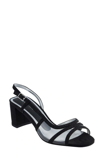 David Tate Wide Width Wed Sandal In Black