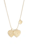 GAS BIJOUX HEART PENDANT NECKLACE