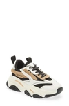 Steve Madden Possession Multi Panel Chunky Sneakers In Tan Mix In Patterned White
