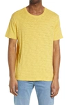 Atm Anthony Thomas Melillo Slub Knit Space Dye Tee In Mustard