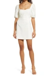 French Connection Women's Whisper Puff-sleeve Sheath Dress In Summer White