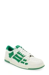 Amiri Skel Top Sneakers In White Leather In 114 - White / Green