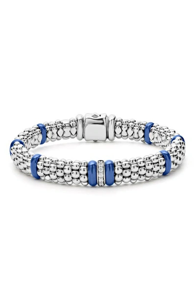 Lagos Blue Caviar Station Rope Bracelet In Ultramarine