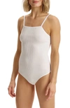 Commando Studio Rib Bodysuit In White