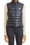 Moncler Liane Quilted Down Puffer Vest In 778 Navy