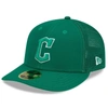 NEW ERA NEW ERA GREEN CLEVELAND GUARDIANS 2022 ST. PATRICK'S DAY LOW PROFILE 59FIFTY FITTED HAT