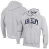 Champion Heathered Gray Arizona Wildcats Team Arch Reverse Weave Pullover Hoodie In Heather Gray