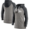 Nike Heather Charcoal/heather Black Chicago White Sox Split Wordmark Gym Vintage Raglan Lightweight In Heather Charcoal
