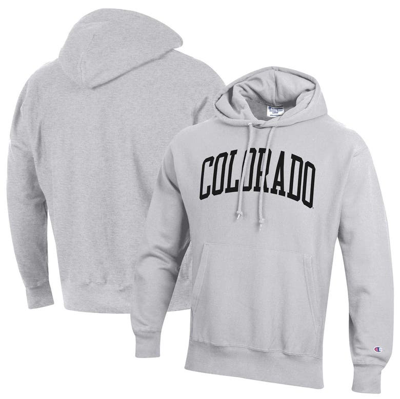 Champion Heathered Gray Colorado Buffaloes Team Arch Reverse Weave Pullover Hoodie