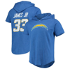 MAJESTIC MAJESTIC THREADS DERWIN JAMES JR. HEATHERED POWDER BLUE LOS ANGELES CHARGERS PLAYER NAME & NUMBER TR