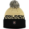 ADIDAS ORIGINALS ADIDAS GOLD/BLACK VEGAS GOLDEN KNIGHTS COLD.RDY CUFFED KNIT HAT WITH POM