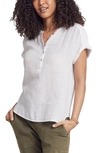 Faherty Dream Desmond Organic Cotton Top In White