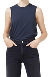 Agolde Amara Crew Neck Muscle Tee Nocturne In Nocturne