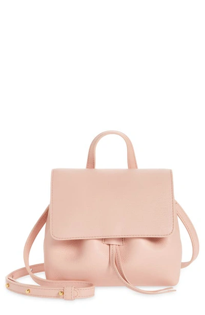 Mansur Gavriel Lady Mini Soft Leather Messenger Bag In Dahlia