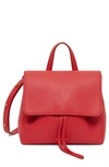 Mansur Gavriel Lady Mini Soft Leather Messenger Bag In Strawberry