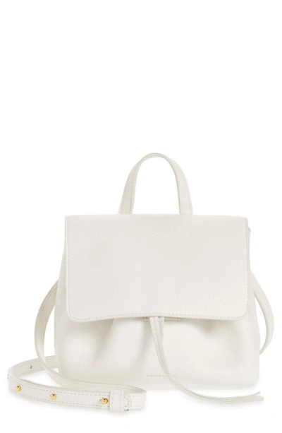 Mansur Gavriel Lady Mini Soft Leather Messenger Bag In Bianca