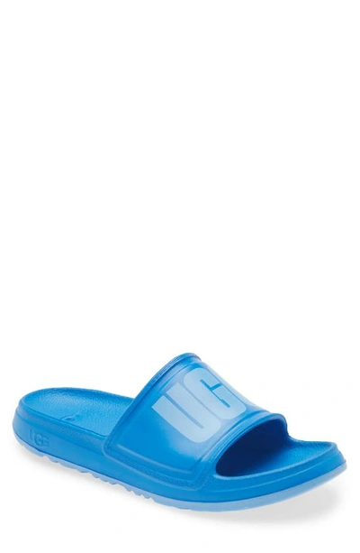 Ugg Men's Wilcox Slide Sandal In Dive In Blue/blue