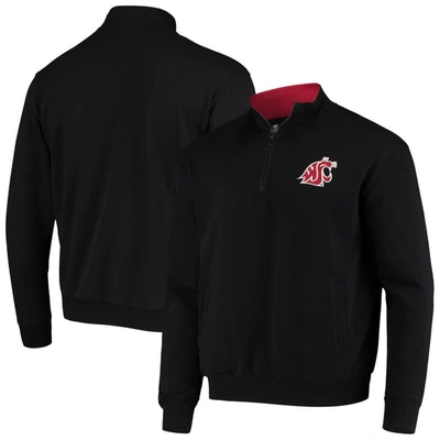 Colosseum Men's Black Washington State Cougars Tortugas Logo Quarter-zip Jacket