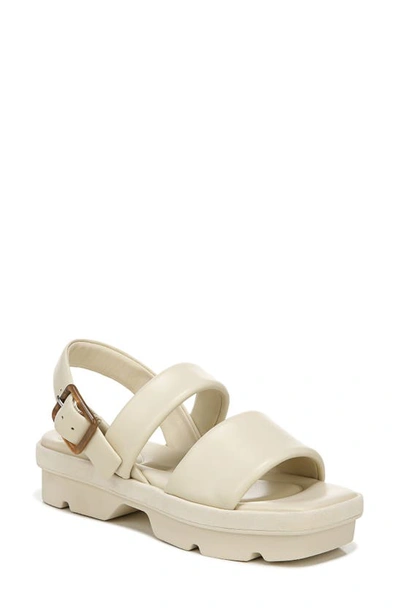 Vince Bowie Leather Lug-sole Slingback Sandals In Neutral