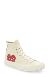 COMME DES GARÇONS PLAY X CONVERSE CHUCK TAYLOR® HIDDEN HEART HIGH TOP SNEAKER