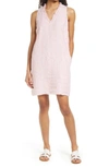 Tommy Bahama Cabana Stripe Sleeveless Shift Dress In Shellrossa