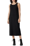 Eileen Fisher Sleeveless Jersey Dress In Green