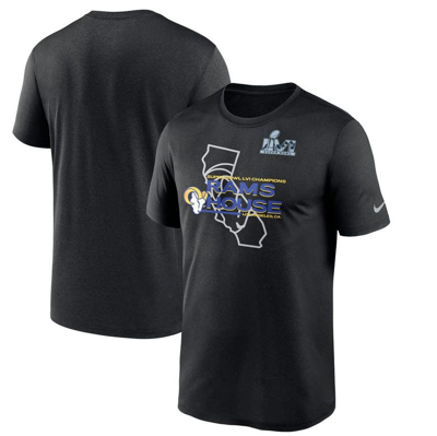 Nike Black Los Angeles Rams Super Bowl Lvi Champions Hometown T-shirt