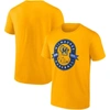 Fanatics Branded Gold Milwaukee Brewers Iconic Glory Bound T-shirt In Gold