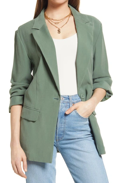 Open Edit Blazer In Green Agave