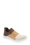 Apl Athletic Propulsion Labs 'techloom Bliss' Low Top Elastic Band Slip On Sneakers In Choc/caramel/ Warm Silk