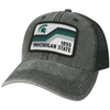 LEGACY ATHLETIC BLACK MICHIGAN STATE SPARTANS SUN & BARS DASHBOARD TRUCKER SNAPBACK HAT