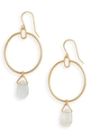 MADEWELL STONE COLLECTION CHRYSOPRASE STATEMENT EARRINGS