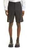Alexander Mcqueen Cotton Bermuda In Black