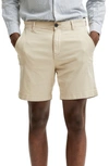 Selected Homme Brady Flex Drawcord Shorts In Turtledove