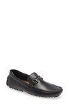 Nordstrom Bryce Bit Driving Shoe In Black Leather