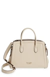 Kate Spade Knott Medium Leather Satchel In Milk Glass