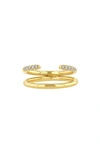 Zoë Chicco Two-band Diamond Ring In 14k Yg