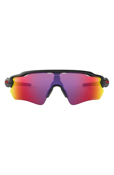 Oakley Radar® Ev Path® 38mm Shield Sunglasses In Black/ Purple Red
