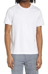 Club Monaco Refined Cotton Crewneck T-shirt In White
