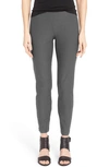 EILEEN FISHER STRETCH CREPE SLIM ANKLE PANTS