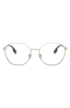 Burberry Transparent Irregular Ladies Eyeglasses 0be1350 1109 54 In Gold Tone