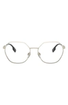 Burberry Transparent Irregular Ladies Eyeglasses 0be1350 1109 54 In Light Gold