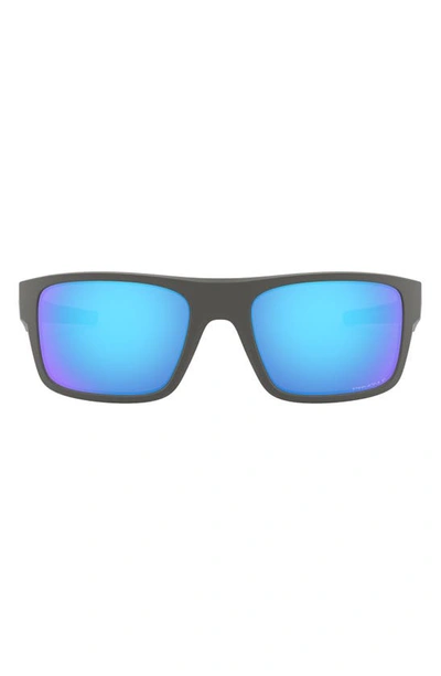 Oakley Drop Point™ 61mm Prizm™ Polarized Wrap Sunglasses In Gunmetal