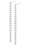 Hautecarat Lab Created Diamond Drop Earrings In 14k White Gold