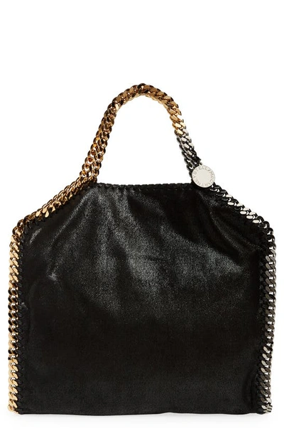 Stella Mccartney Falabella Mini Tote In Black Faux Leather