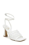 Sam Edelman Women's Candice Ankle Strap High Heel Sandals In White