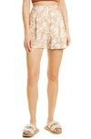 RAG & BONE IVY PRINT LINEN BLEND SHORTS