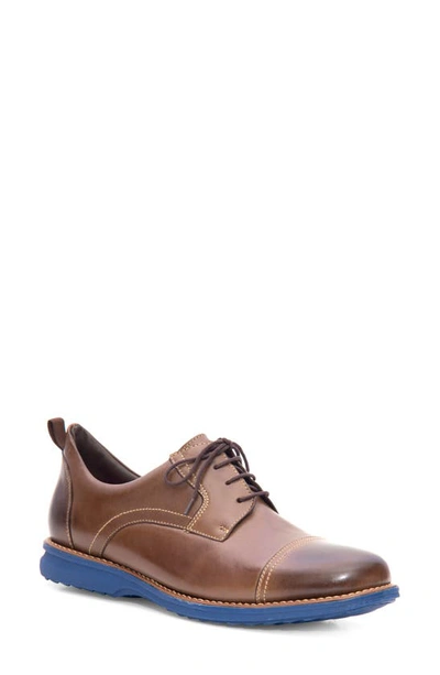 Sandro Moscoloni Jared Straight Tip Blucher Oxford In Brown